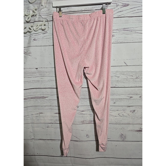Juicy Couture Pink Leopard Drawstring Rhinestone Sweatpants Womans Size Medium - Picture 2 of 5